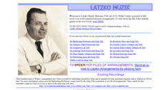 Desktop Screenshot of latzkomuzik.com